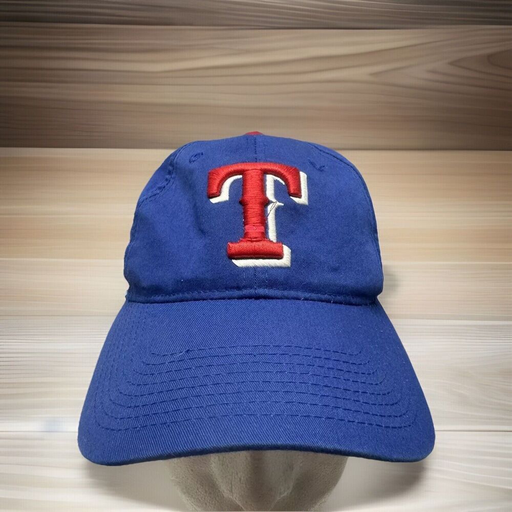 OC Texas Rangers Team MLB Royal Blue Adjustable Baseball Cap Hat OSFM Retro